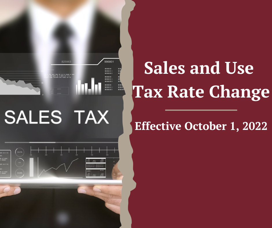 Sales Tax Rates Effective October 1, 2022 News Post Varney & Associates