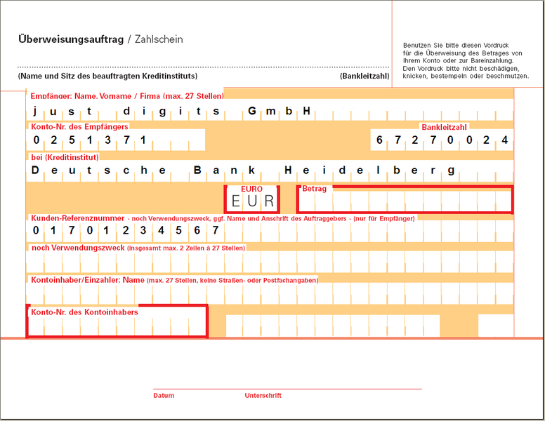 Zahlungsverkehr Ba Wi Ko