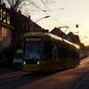 Am 22.03.2015 zeigt ich eine von den wenigen neuen Bombardier M8D-NF2 in der Eingleisigkeit in Dellwig richtung Dellwig Bf