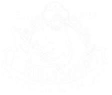 Chris Ape Tattoo Logo Negativ