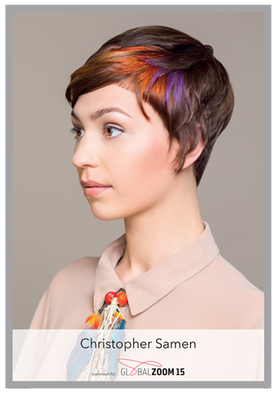 Colorzoom Award 2015 Modell mit Frisur von Christopher Samen