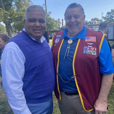 Jimmie with William "Bill" Robinson - one of the two longest-held enlisted prisoners of war in U.S. history