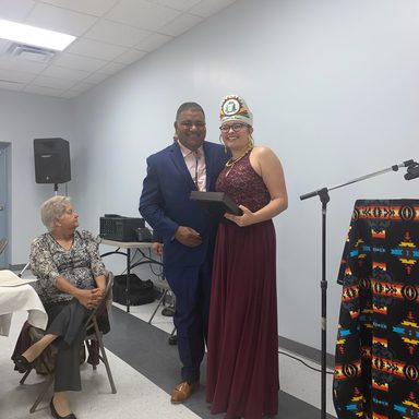 Jimmie with the Haliwa Tribal Princess