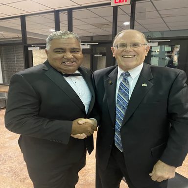 Jimmie with Kevin Hanretta - American Legion