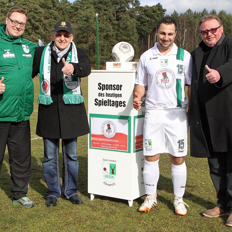 Rosen-Gesundheits-Center als Sponsor des Fußballvereins
SV Heide Jävenitz