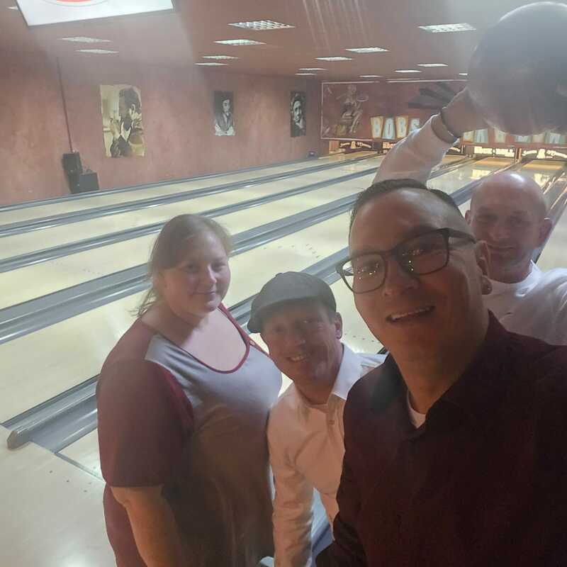 Bowling mit den Mitarbeitern