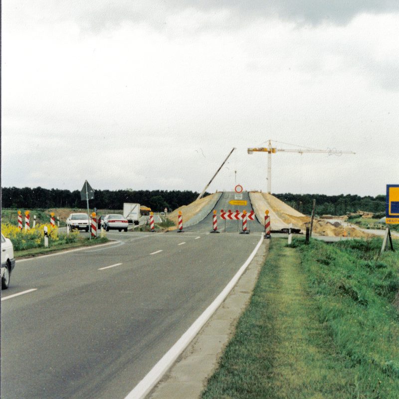 Neubau der Ortsumgehung Stendal-Süd 1996