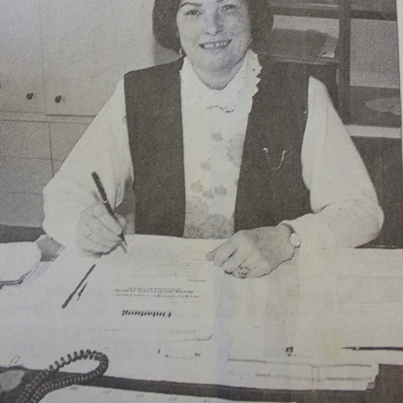 Anni Schulz in der Zeitung 1997