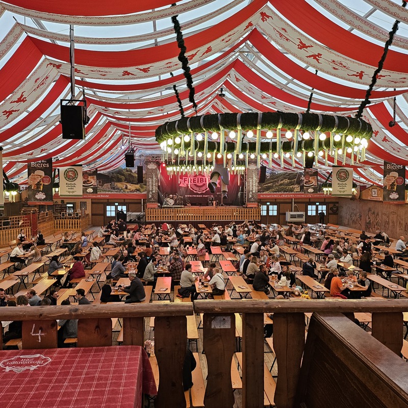 Der Blick auf die Bühne war sehr schön