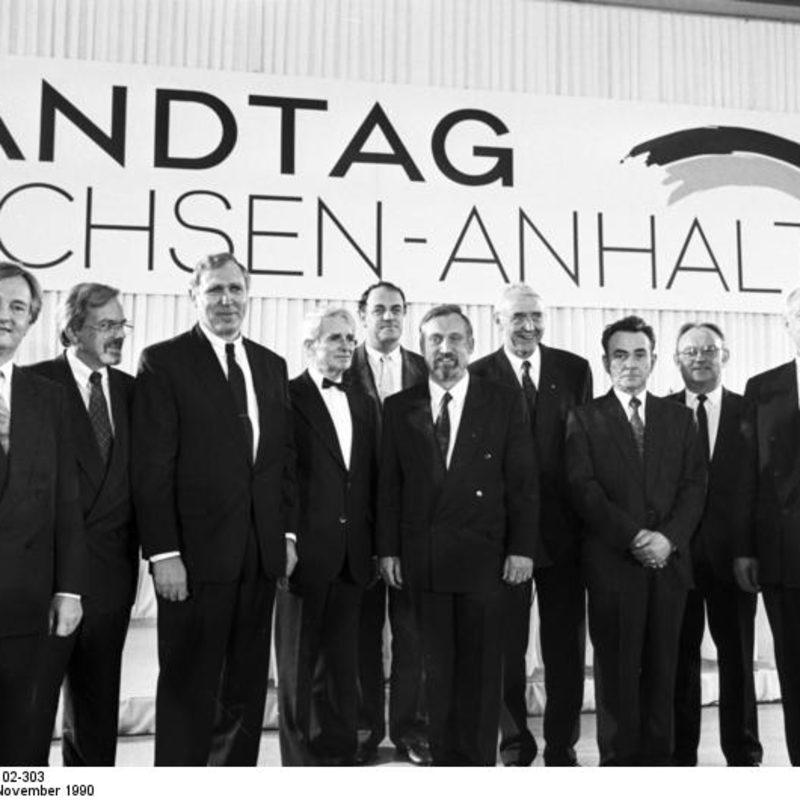 Sachsen-Anhalts erste Landesregierung, geleitet von einem Altmärker.