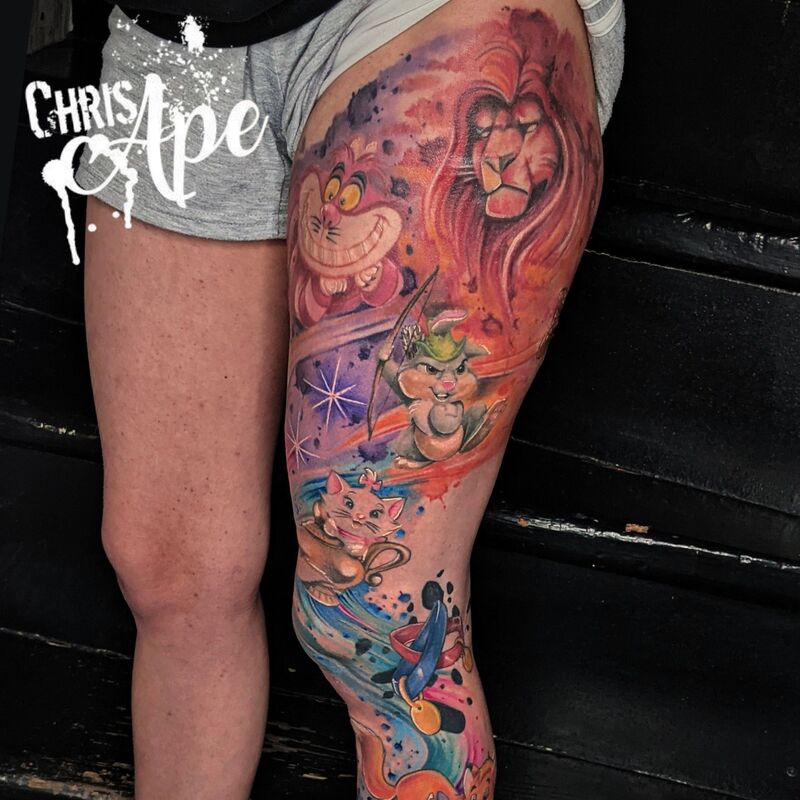 Watercolor Tattoo Berlin Disney Bein