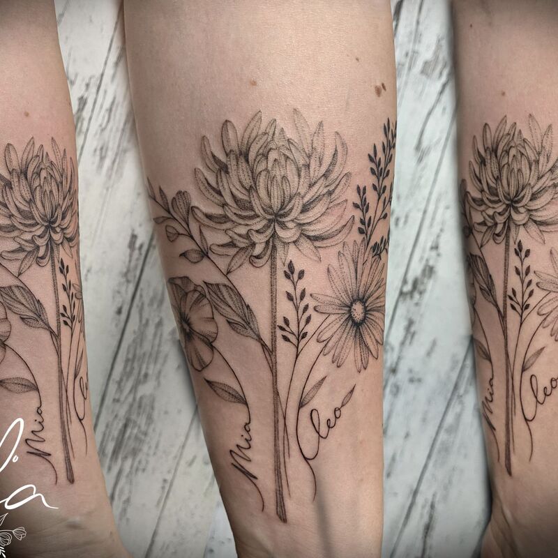 Fineline Tattoo Berlin Floral
