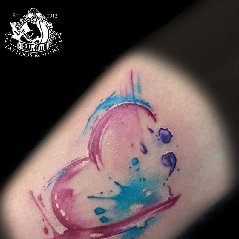 Watercolor Tattoo Berlin Herz