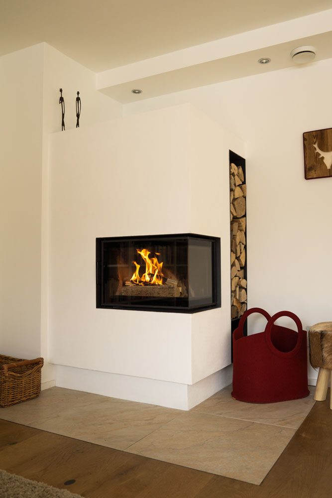 Heizeinsatz von Austroflamm mit großer Scheibe